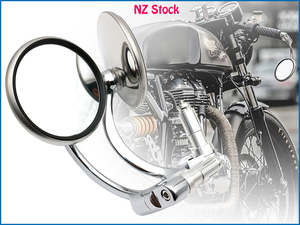 Chrome Bar End Mirrors
