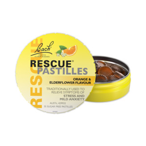 Bach Rescue Pastilles - Orange & Elderflower Flavour