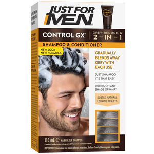 Just For Men: Just For Men Control GX Grey Reducing 2-in-1 Shampoo & Conditioner