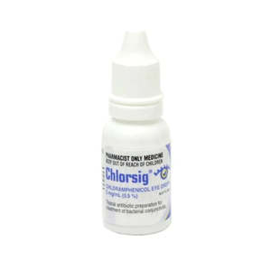 Pharmacist Only Medicines: Chlorsig Chloramphenicol Eye Drops