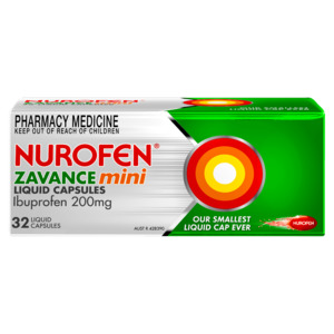 Pharmacy Only Medicines: Nurofen Zavance mini Liquid Capsules