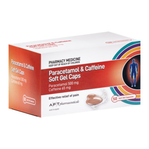 Paracetamol & Caffeine Soft Gel Caps