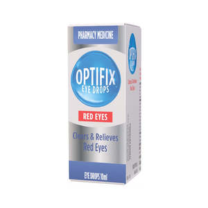 Pharmacy Only Medicines: Optifix Eye Drops for Red Eyes