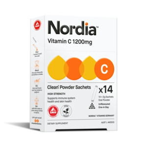 Vitamins: Nordia Vitamin C 1200mg Clean Powder Sachets