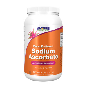 Vitamins: NOW Foods Pure, Buffered Sodium Ascorbate Vitamin C Powder