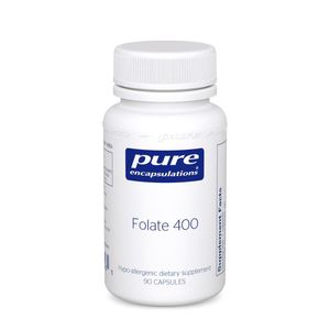 Folic Acid Vitamin B9: Pure Encapsulations Folate 400