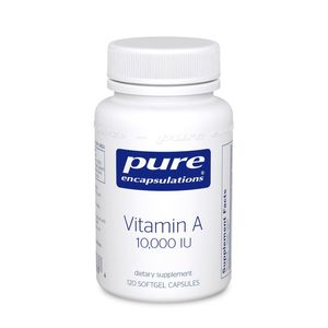 Vitamin A: Pure Encapsulations Vitamin A 3,000 mcg (10,000 IU)