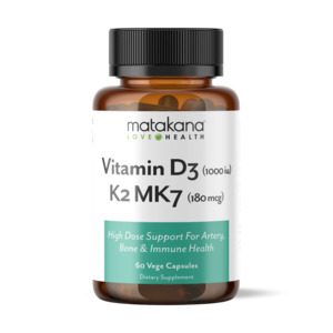 Vitamin D: Matakana Health Vitamin D3 & K2 MK7