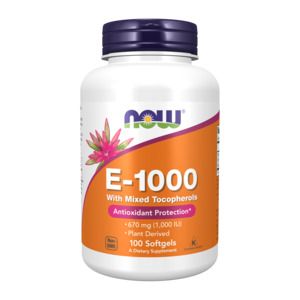 NOW Foods Vitamin E-1000 with Mixed Tocopherols