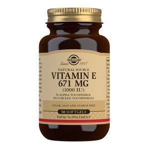 Vitamin E: Solgar Vitamin E 671 mg (1000 IU)
