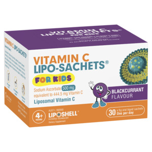 Vitamin C Lipo-Sachets Liposomal Vitamin C For Kids - Blackcurrant Flavour