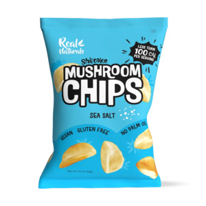 Out Of Stock: Real Naturals Shiitake Mushroom Chips - Sea Salt