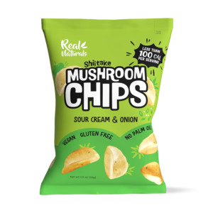 Real Naturals Shiitake Mushroom Chips - Sour Cream & Onion