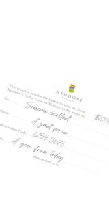 Neudorf Vineyards Gift Voucher $100