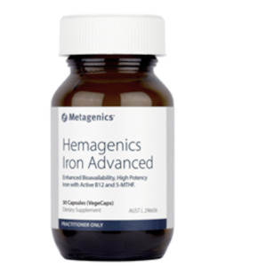 Supplements: Metagenics Hemagenics Iron Advanced