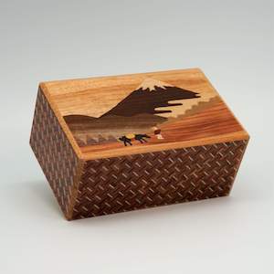 Puzzle Box: Japanese Handmade Puzzle Box 5 Sun Hakone pass 21 steps