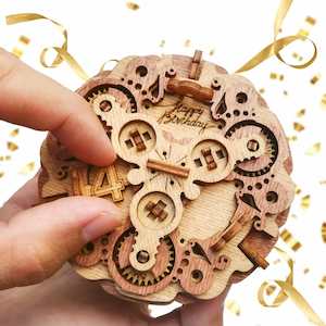 Puzzle Box: Birthday Cake Gift Puzzle Box
