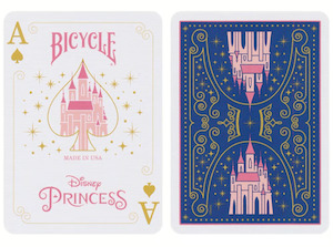 Disney Princess Inspired Playing Cards by Bicycle- Pink/Blue