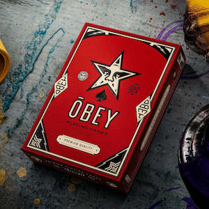 OBEY Playing Cards Red Edition