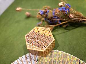 Japanese Handmade Puzzle Box Hexagon 6 Steps