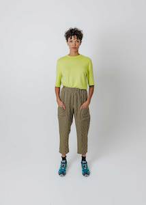 Super Trouser | Moss Stripe