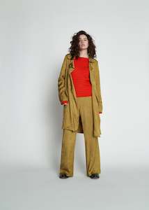 Aw2024: Casey Coat | Burnt Gold