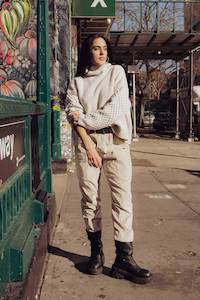 Bottoms: Excellent Trouser - Bone