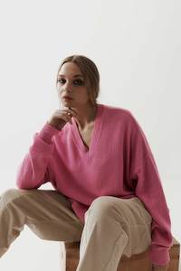 Griddy Jumper - Raspberry