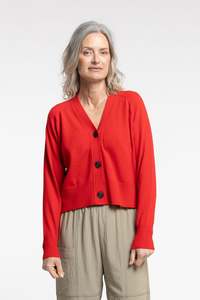 New: Twizel Cardigan - Lava