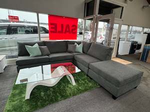 NZ Made 4 Piece Modular Lounge Suite - Dallas Aston Graphite