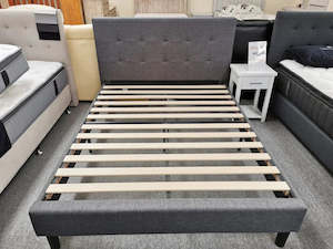 Bed Frames: Shirley Fabric Bed in Single / King Single / Double / Queen from