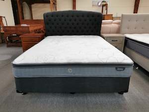 Bed 2Pcs NZ Made Base with a 23cm Thick Pocket Spring Mattress from