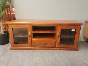 Living: Fergus Rustic Solid Wood Entertainment Unit