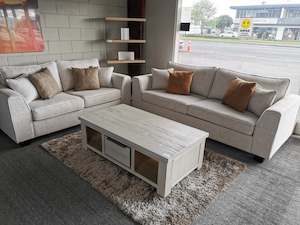 Sofas: NZ Made Lounge Suite 2+3 - Montego Gold from