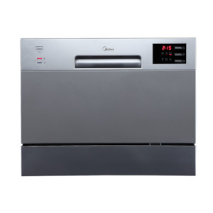 Built: Midea 6 Place Setting Bench Top Dishwasher Stainless Steel