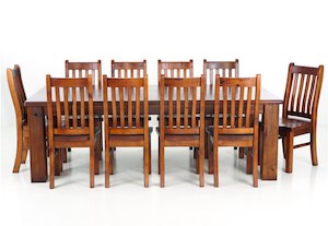 Dining: Felton 11PCS Dining Suite 2.4m Table with 10 Chairs