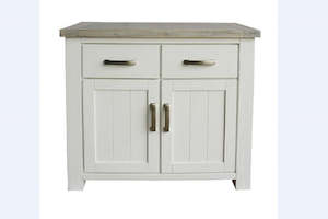 Ashland White Wash Solid Wooden Buffet - 0.9M