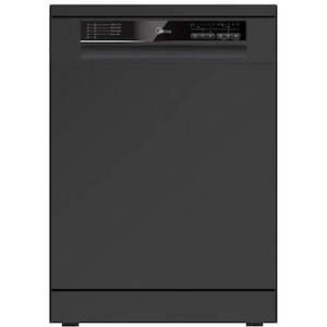 Appliance: Midea 14 Place Setting Dishwasher Black Steel 3 - Year Warranty