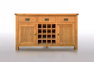 Dining: Richmond Buffet 2 Door with Wine Rack - 1.5M