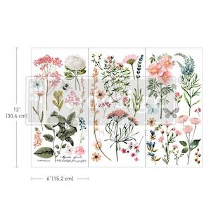 Furniture Transfers: Redesign Decor transfer-Botanical Paradise-Small 3 sheets