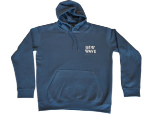 Products: New Wave Retro Hoodie - Bluestone