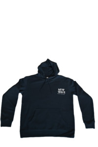 Products: New Wave Retro Print Hoodie Carbon Blue - Adult