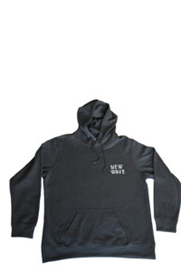 Products: New Wave Retro Print Hoodie Charcoal - Adult
