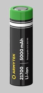 Flashlights Packs and Apparel: Armytek 21700 Battery Li-ion 5000mAh/Without PCB/Rechargeable