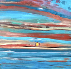 Products: Small Blue Sunset – painting