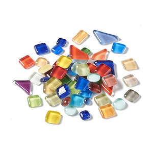 Glass Mosaic Tiles - Mixed Shape and Size - 100g