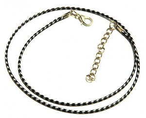 Ready To Wear: Wax Cotton Cord Necklace - 1.5mm - 47cm