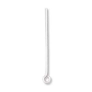 Sterling Silver Gold Filled And Silver Filled: Eyepins - Sterling Silver - 10 pieces