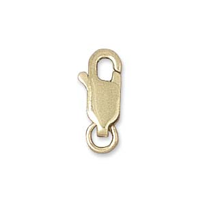 Sterling Silver Gold Filled And Silver Filled: Lobster Clasp (Flat) with Jump Ring - Gold Filled - 10mm - 1 piece