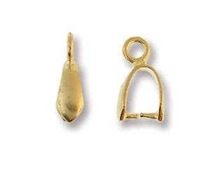 Sterling Silver Gold Filled And Silver Filled: Pinch Bail - Gold Filled - 11mm - 1 piece